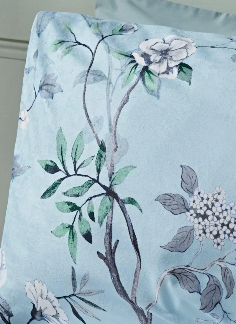 ماتلان Blue Floral Bird Floral Duvet Set